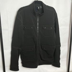 kuhl born in the mountains full zip up mens multi pocket black L